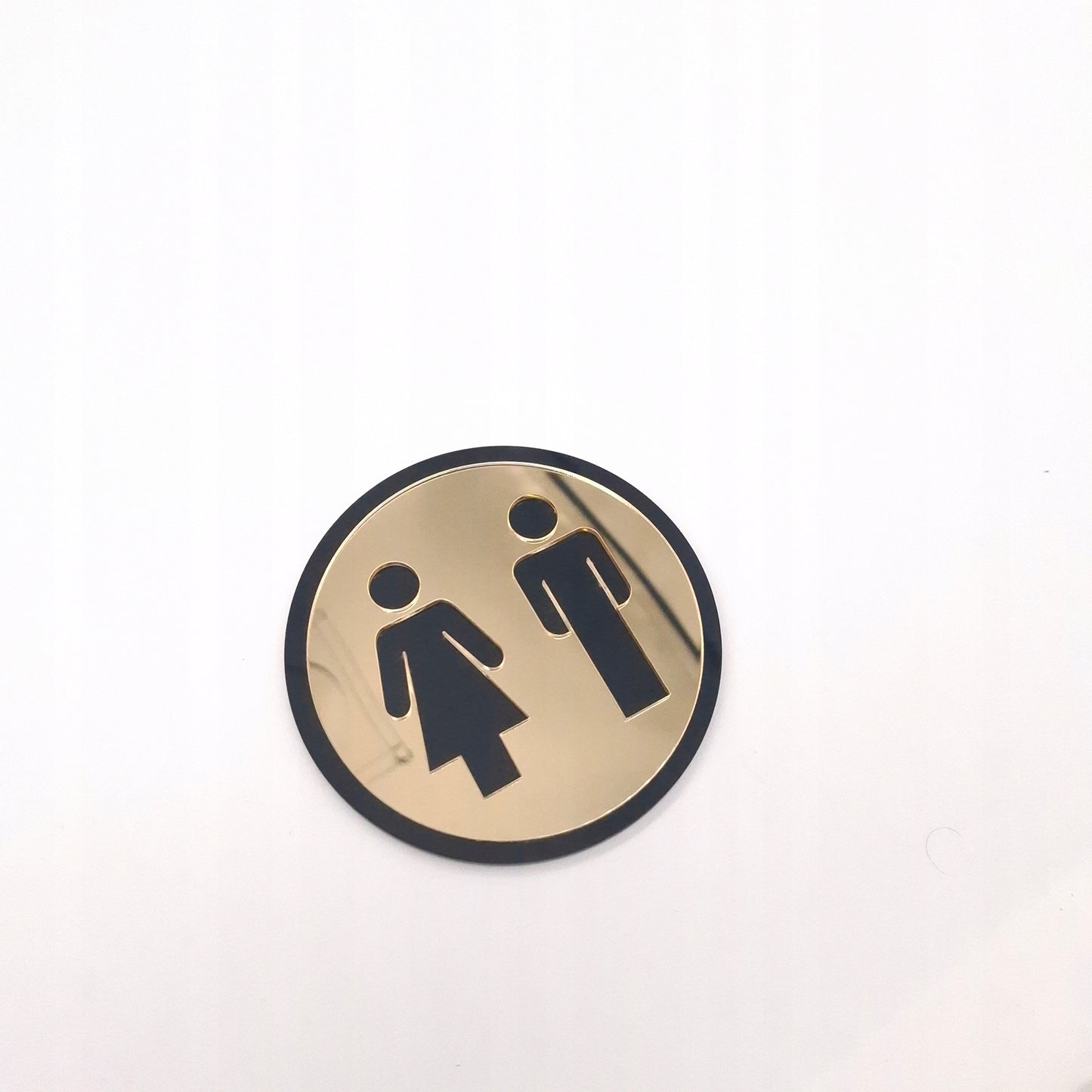 TABLICZKA NA DRZWI TOALETA WC ZNAK SYMBOL MĘSKI DAMSKI PIKTORGRAM 9x9 cm