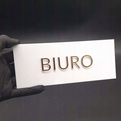TABLICZKA NA DRZWI INFORMACYJNA BIURO GABINETU BIURA SALONU SAMOPRZYLEPNA