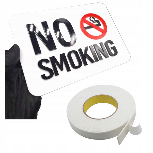 TABLICZKA ZAKAZ PALENIA NO SMOKING PREMIUM DO FIRMY SOLIDNA POŁYSK 3D