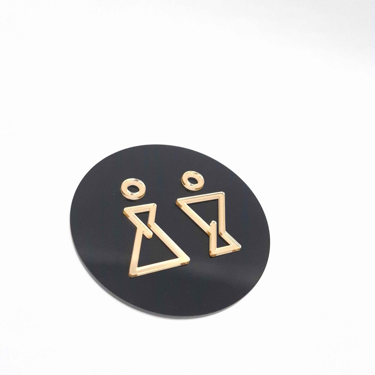 TABLICZKA NA DRZWI TOALETA WC ZNAK SYMBOL MĘSKI DAMSKI PIKTORGRAM 9 x 9 cm