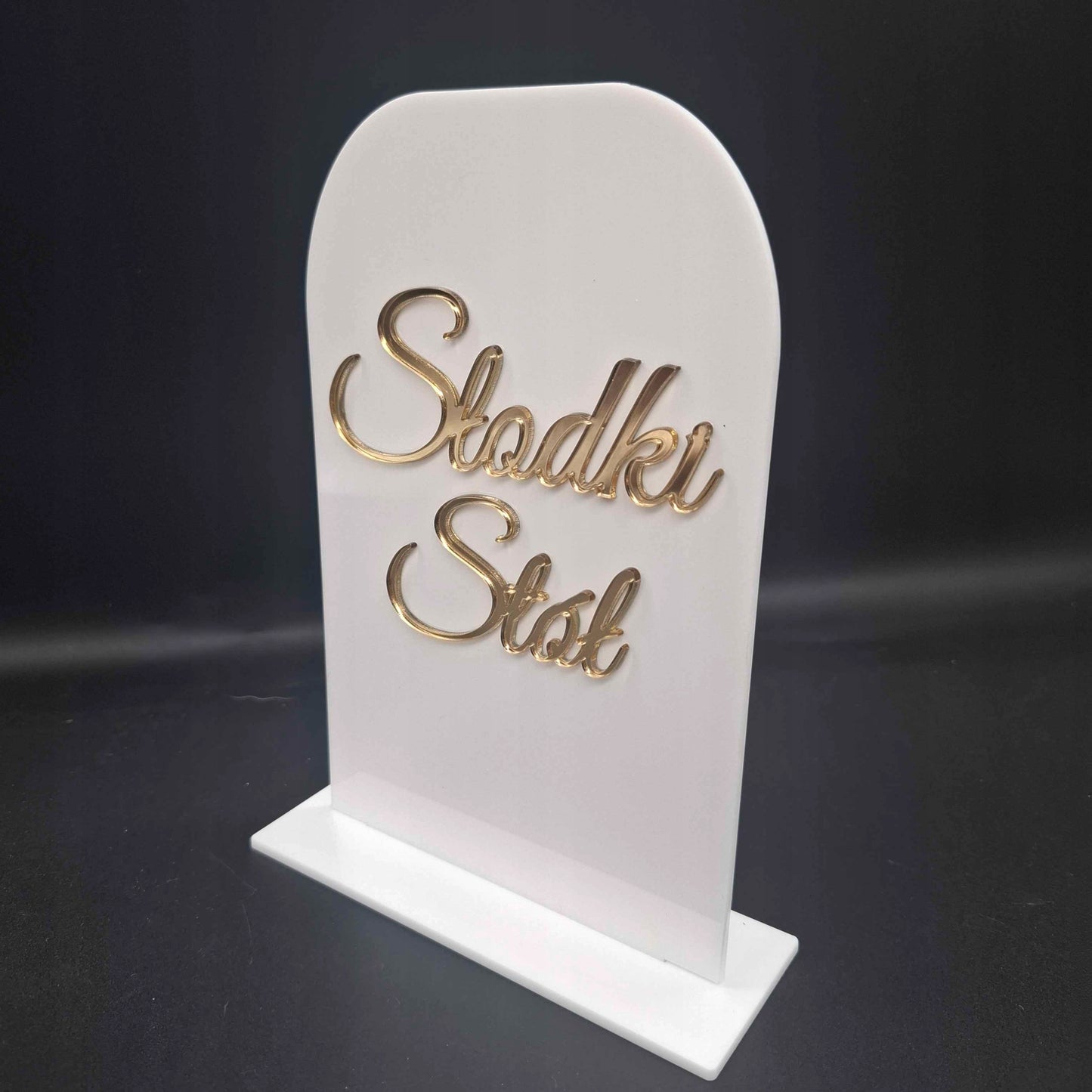 TABLICZKA SŁODKI STÓŁ NA ŚLUB WESELE BABYSHOWER UROCZYSTOŚĆ RÓŻNE KOLORY