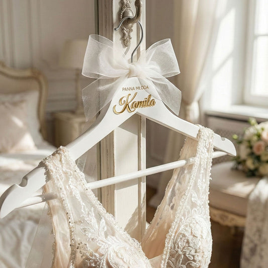 WIESZAKI ŚLUBNE ZŁOTE LUSTRO NAPISY TWOJE IMIĘ NA ŚLUB PANNA MŁODA